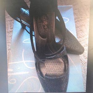 Beautiful pewter shoes